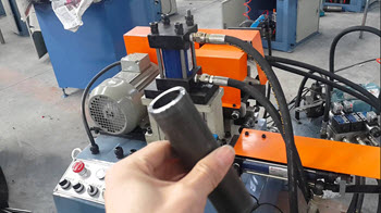 Semi automatic pipe tube chamfering bevelling deburring machine