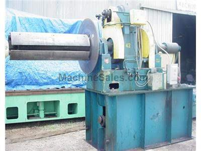 Yoder Heavy Duty Motorized Uncoiler, Capacity: 20,000 Lbs. Yoder Heavy Duty Motorized Uncoiler, Capacity: 20,000 Lbs.