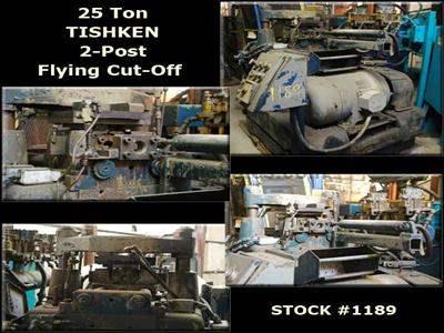 25 Ton TISHKEN #CO-10-HA 2-Post Flying Cut-Off
