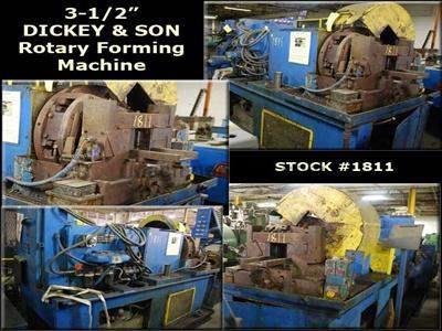 3-1/2" DICKEY & SON P.D. & B Rotary Forming Machine