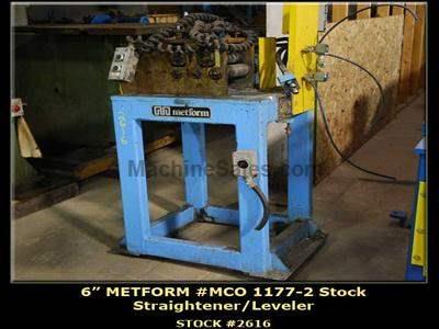 6" METFORM #MCO 1177-2 Stock Straightener/Leveler