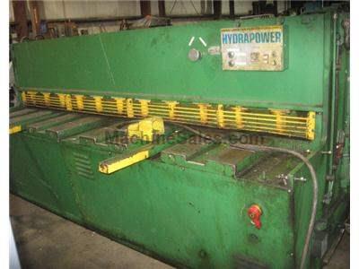(USED) HYDRAPOWER MDL SO2010 10' X 1/4" HYDRAULIC SHEAR 1/4"