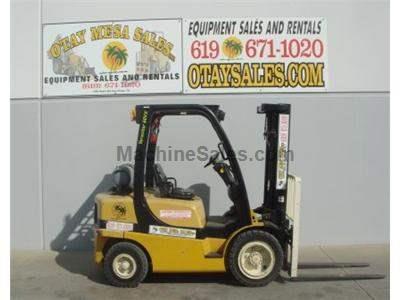 6000LB Forklift, Pneumatic Tires, 3 Stage, Side Shift, Propane, Automatic Transmission, Low Hours
