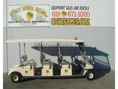 8 Seat Electric Cart,, Roll Up Canopy Doors, Turf Tires