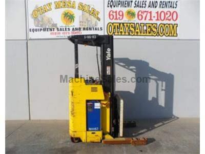 4000LB Electric Reach Forklift, 3 Stage 203 Inch Lift, Side Shift, Narrow Aisle