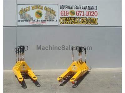 BRAND NEW OMS 5500LB Pallet Jacks, Hand and Foot Release, Package Pricing on 6 and More