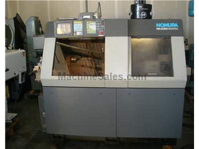 Nomura NN-20BII CNC Lathe Swiss Screw Machine w/FMB 5-42 Bar Loader Nomura NN-20BII CNC Lathe Swiss Screw Machine w/FMB 5-42 Bar Loader