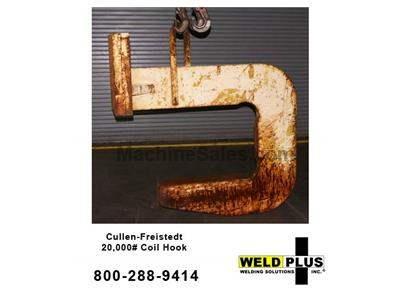 Cullen-Freistedt 20,000# Used Coil Hook for Welding part positioning, 20,000 lb. ME110707A