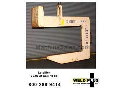 Letellier 30,000# Coil Hook. 30,000 lb. capacity Steel coil hook ME110708A