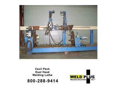 14' Cecil Peck Dual Head Welding Lathe. 14 ft, Maximum length capacity. L120711