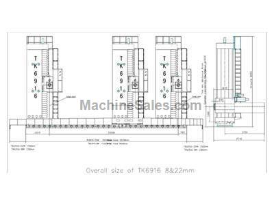 260mm d-f CNC floor type, ram type horizontal boring & milling machine model tk6926.