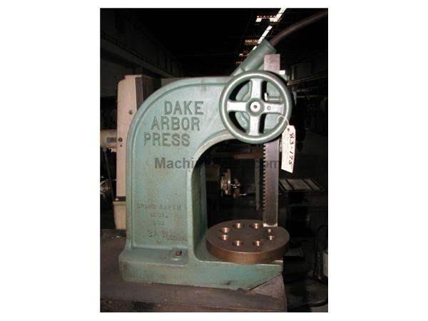 Dake Arbor Press, 5 Ton, 8 Position 2&quot; Thick Work Plate