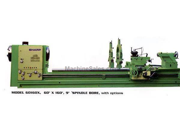 60&quot; Swing 100&quot; Centers Sharp 60100X Heavy Pattern ENGINE LATHE, 40 HP, Spdl Bores Up to 12.5&quot;