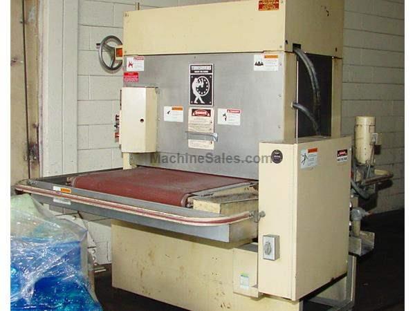 37" Width Timesaver 137-1HDMW BELT GRINDER, "WET", CLNT,AIR-KNIFE DRYER, VA
