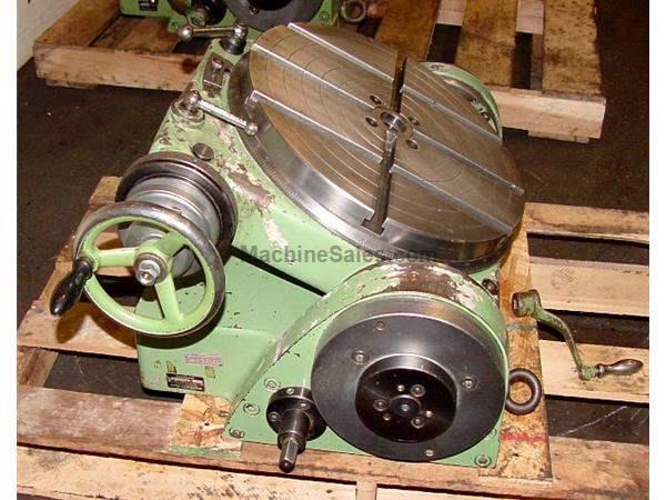 15.75" Width Walter RTS-400-TG ROTARY TABLE, 15-3/4" Tilting Rotary Table