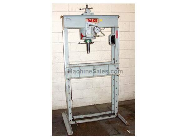 50 Ton 4" Stroke Dake 50-H H-FRAME HYDRAULIC PRESS, Hand Operated Hyd. Press