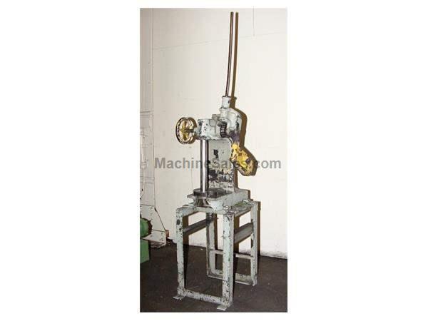 5 Ton 16" Stroke Greenerd 3-1/2 ARBOR PRESS, On Stand