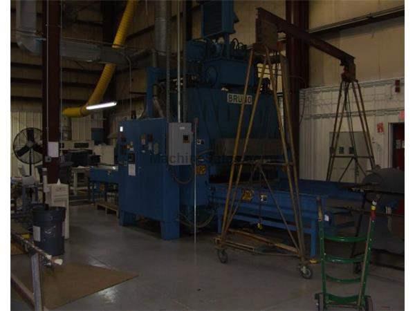 250 Ton, BRUNO FH250, 89" x 67" BA, HEATED PLATENS, CONVEYOR IN/OUT FEED, 1993