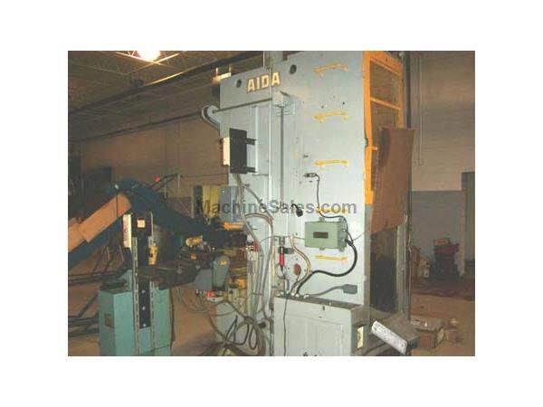 110 Ton, AIDA PC-10, 6 9/16"Str, 110 TON AIDA GAP FRAME PRESS, MODEL PC-10, 6.6" 110 Ton, AIDA PC-10, 6 9/16"Str, 110 TON AIDA GAP FRAME PRESS, MODEL PC-10, 6.6"