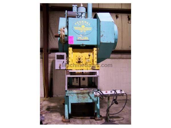 75 Ton, FEDERAL, NO. 75, 4" STR, 15" SH, 36"X24"BA, 13" THROAT DE 75 Ton, FEDERAL, NO. 75, 4" STR, 15" SH, 36"X24"BA, 13" THROAT DE