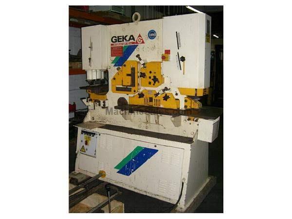 110 TON,GEKA HYDRACROP 100, 12"THROAT, 2"X3-1/2" NOTCHER-COPER,