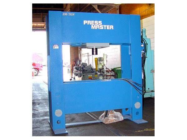 350 Ton 16" Stroke Pressmaster HFP-350T H-FRAME HYDRAULIC PRESS, W/MOVEABLE WORKHEAD