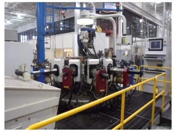 Hydromat, No. HS12-25, 12-Station CNC Rotary Transfer Machine, Knoll VRF 500 Hydromat, No. HS12-25, 12-Station CNC Rotary Transfer Machine, Knoll VRF 500