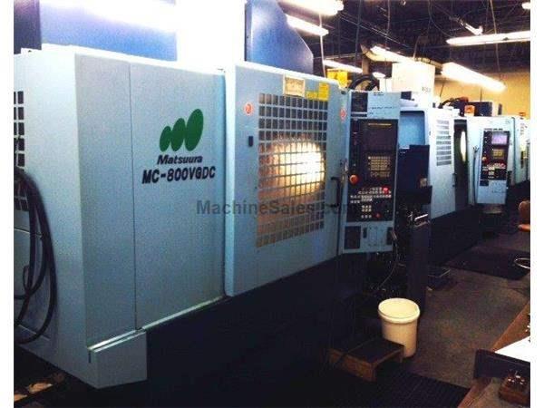 MATSUURA MC800 VGDC TWIN SPINDLE CNC VERTICAL MACHINING CENTER