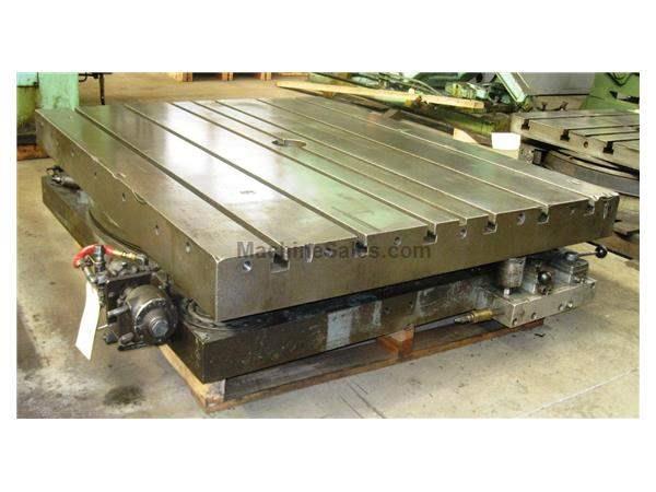 48" x 60" GIDDINGS & LEWIS Air-Lift Rotary Table, Air Clamp