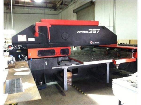33 Ton, AMADA VIPROS 357 QUEEN, FANUC 04PC, 1990, 48 STATIONS,1/4" MAX THICKNESS Whee
