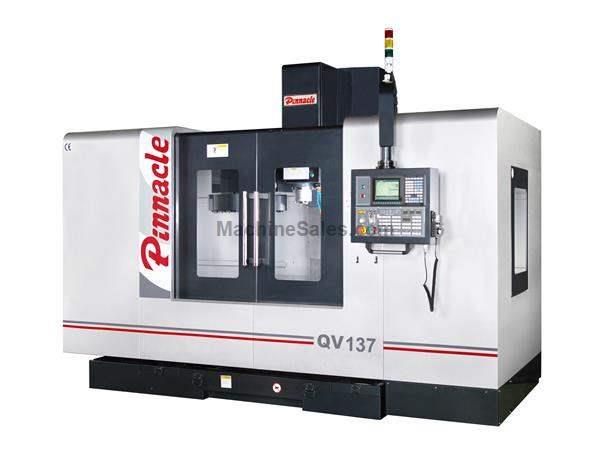 Pinnacle QV-137 CNC Vertical Machining Center w/ #50 Taper & Fanuc Oi-M