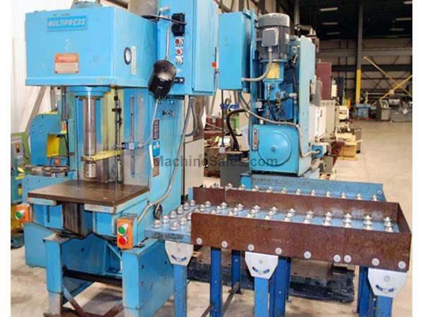 1980 - DENISON MULTIPRESS MODEL WT-120M C-FRAME HYDRAULIC PRESS, 12 TON
