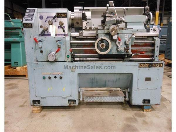 USED VICTOR 1630 ENGINE LATHE - 16" X 30"