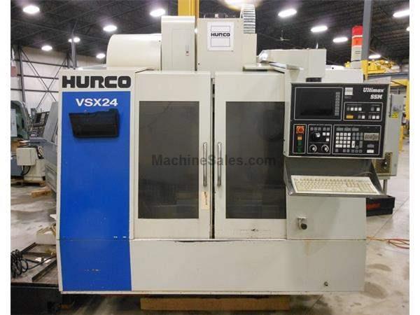 2000 - HURCO MODEL VSX24 VERTICAL MACHINING CENTER, WITH ULTIMAX SSM CONTROL 24″ X 20″ X 2