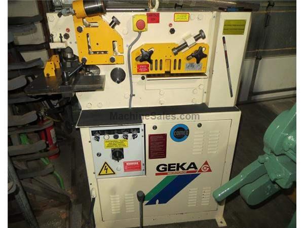 Used Geka Hydraulic Ironworker   Model Microcrop