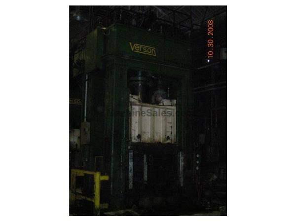 1050 Ton, VERSON,1050-HD2D-78-4T, 42"Str, 48"DLO, Turners Machiner