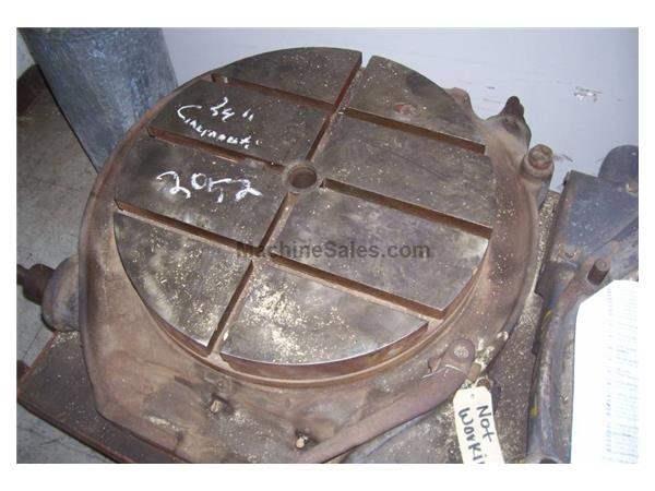 24" CINCINNATI, ROTARY TABLE Turners Machiner