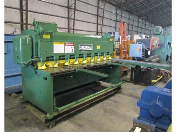 8’ x 10 gauge Cincinnati Mechanical Shear, Model 1008