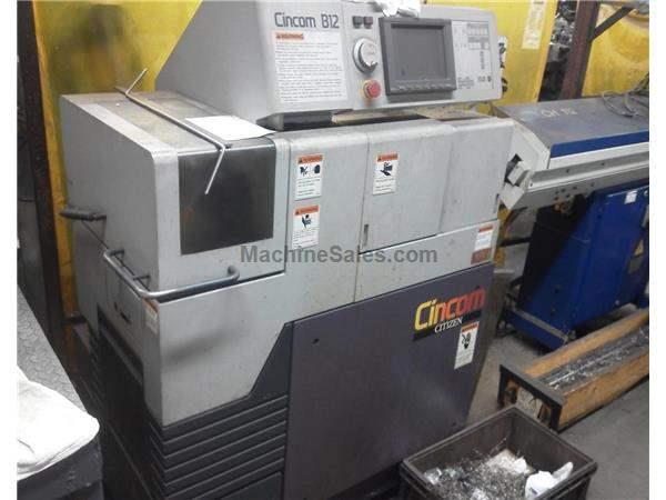 1995 Citizen B12 Type III Swiss Lathe w/1997 Iemca CH112 12' Barfeed