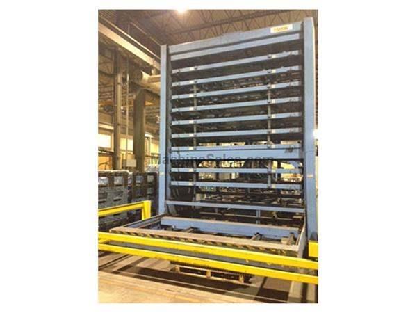 MAZAK FMS-510 LOAD/UNLOAD SYSTEM W/ 10 SHELF TOWER, 2002