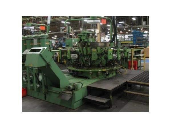 Hydromat, No. HB 45-12, 12-Sta. Chuck Jaw w/Bar Loader, 10-H & 3-V Units, 1997 Liberty Mac Hydromat, No. HB 45-12, 12-Sta. Chuck Jaw w/Bar Loader, 10-H & 3-V Units, 1997 Liberty Mac