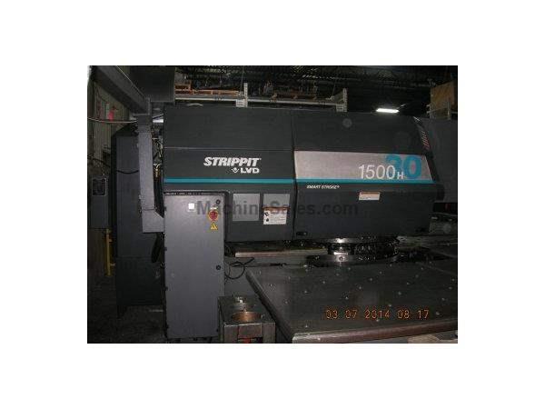 33 Ton, STRIPPIT, 1500H30, FANUC 180IP, 60" x 100", THICK, MFG:19