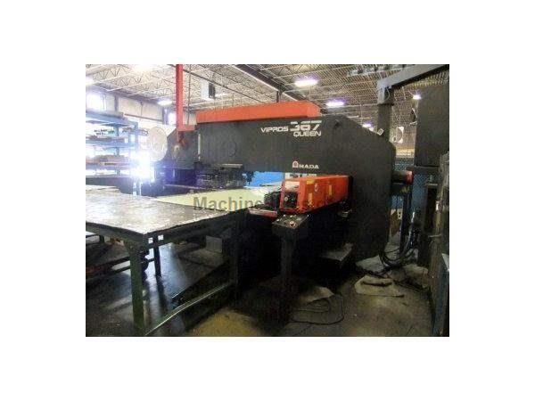 33 TON, AMADA, VIPROS 367 QUEEN, FANUC 18P, 58 STA.,2 A/I, MFG:1999