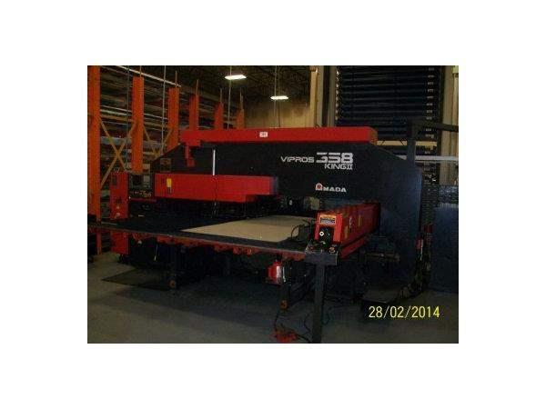 33 Ton, AMADA, VIPROS 358 KINGII, FANUC 18P, 4 A/I.MFG:1999