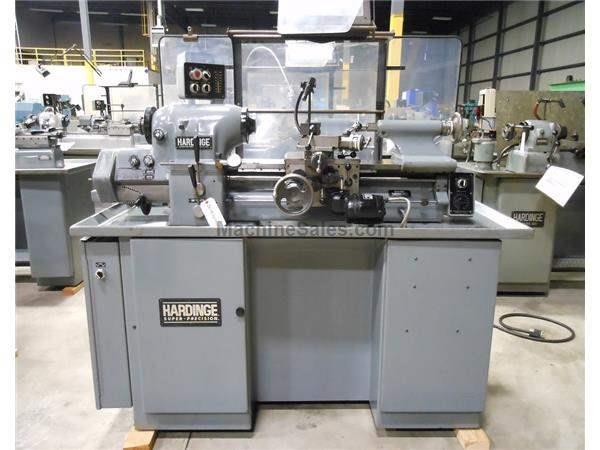 HARDINGE MODEL HLV-H-EM PRECISION TOOLROOM LATHE, 11" X 18"
