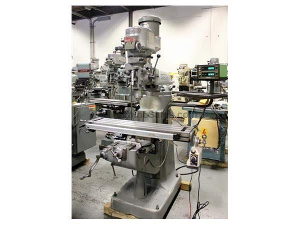 42&quot; Table 2HP Spindle Bridgeport SERIES I VERTICAL MILL, Vari-Speed, Mitutoyo DRO, Pwr Tbl Fd,Chrome,R-8