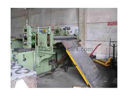 60" (1550mm) x .157" (4mm), REAC, 1996, SLITTING LINE, 20 TON COI 60" (1550mm) x .157" (4mm), REAC, 1996, SLITTING LINE, 20 TON COI