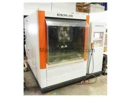 23.6" Y Axis 31.5" X Axis Charmilles ROBOFIL 690 WIRE-TYPE EDM, 54.3" x 39. 23.6" Y Axis 31.5" X Axis Charmilles ROBOFIL 690 WIRE-TYPE EDM, 54.3" x 39.