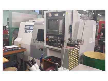 17.7" Swing 23.4" Centers Mori Seiki SL-15MC CNC LATHE, Fanuc 16T, Live Tool, C- 17.7" Swing 23.4" Centers Mori Seiki SL-15MC CNC LATHE, Fanuc 16T, Live Tool, C-