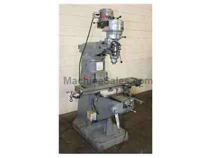 42&quot; Table 1HP Spindle Bridgeport J-Head VERTICAL MILL, Chrome Ways, Trav-A-dial For Long& Cross, R-8